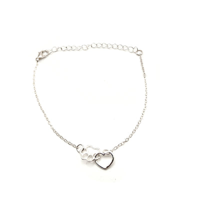 Paw Print Anklet