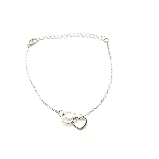 Paw Print Anklet
