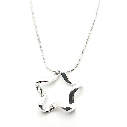 Wavy Star Pendant Necklace